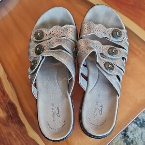 Clarks Women's Silver Sandals